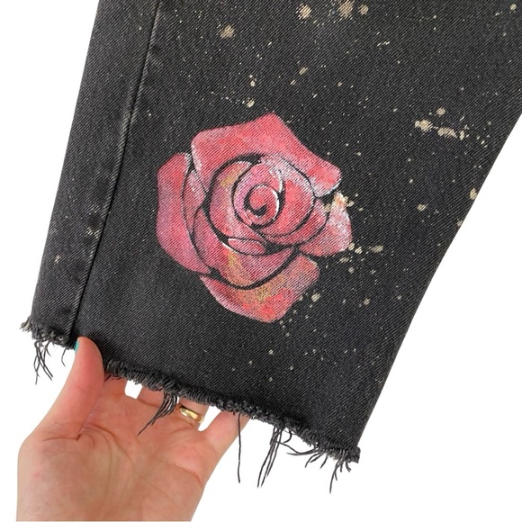 Levi’s Jean Shorts Jorts Waist 27 Unisex Womens Small 4 6 90s Levis Long Shorts - Picture 8 of 13